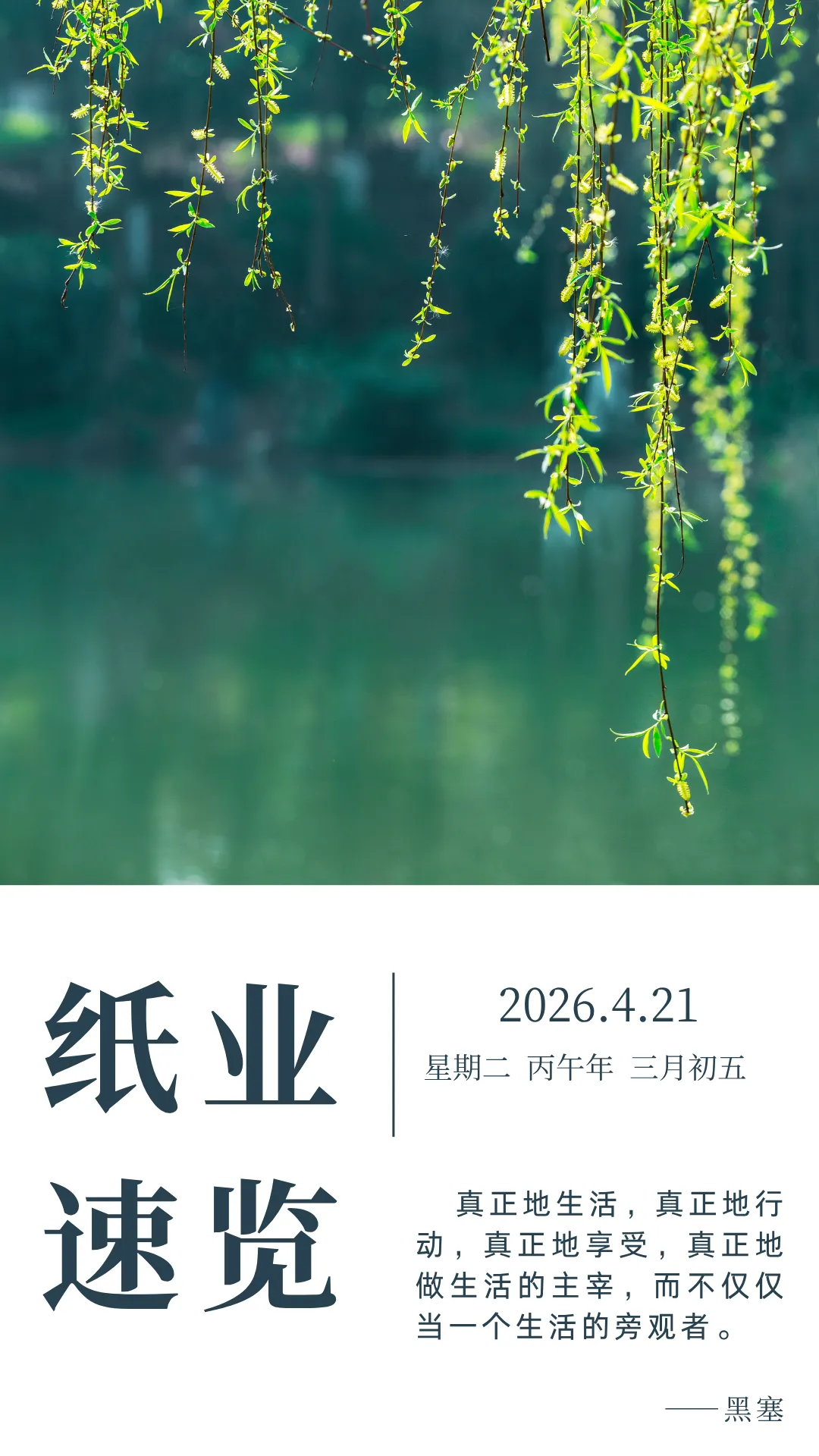 【周讯】纸业速览（4月14—21日）