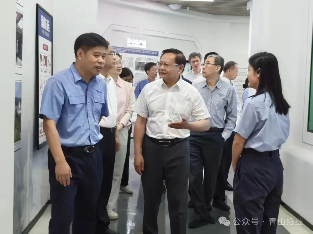中国轻工业联合会党委书记、会长张崇和到青山纸业调研指导